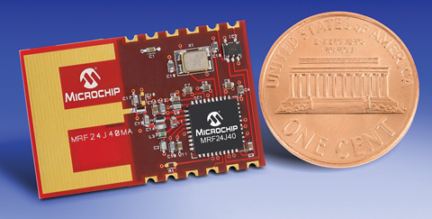 Figure 1: Microchip's MRF24J40MA certified module helps keep development costs low.
